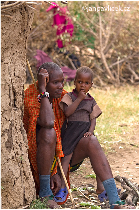 Masajové, otec a syn