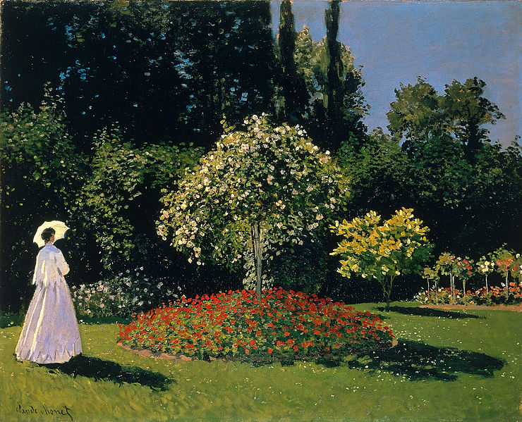 FOTO 4 - C. Monet, Dívka v zahradě , 1867