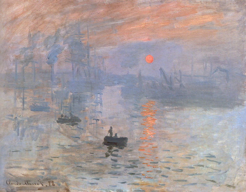 FOTO 7 – C. MONET – IMPRESSION – VÝCHOD SLUNCE , 1872-3 