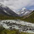 Aoraki / Mount Cook (3 724 m)  z údolí Hooker Valley... | fotografie