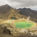 Jezírka EMERALD LAKES (1 730m) na Tongariro Alpine Crossing... | fotografie